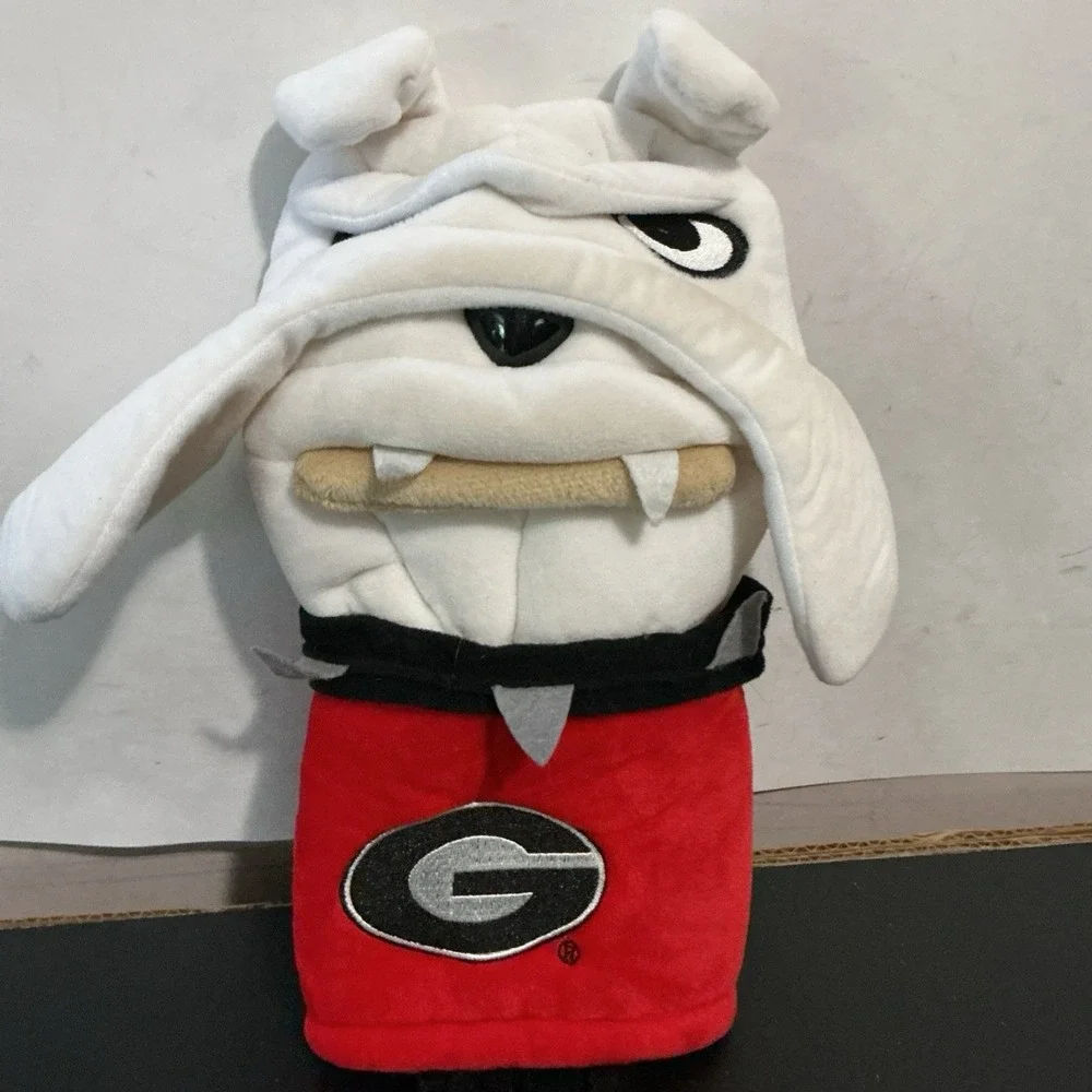 University of Georgia Bulldogs UGA Golf Head Cover Plush Mascot Red White Black